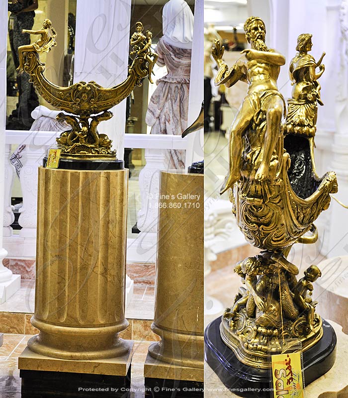 Search Result For Bronze Fountains  - Floral Maiden Bronze Fountain - BF-765