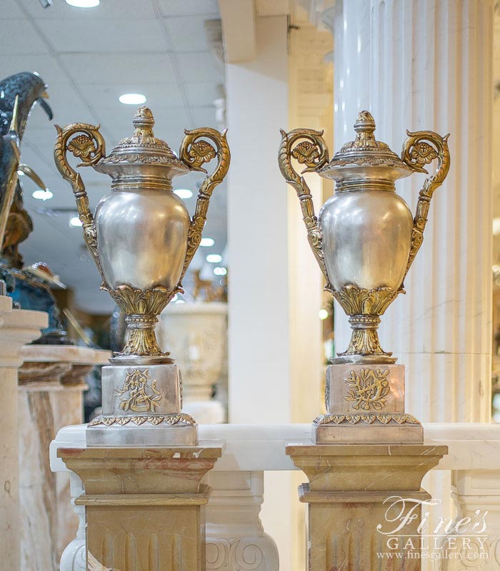 Bronze Planters  - Majestic Golden Urn - BP-148