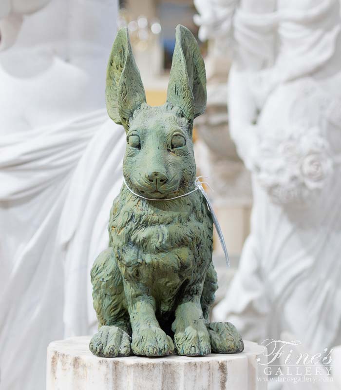 Bronze Statues  - Bronze Rabbit Statue - BS-1016