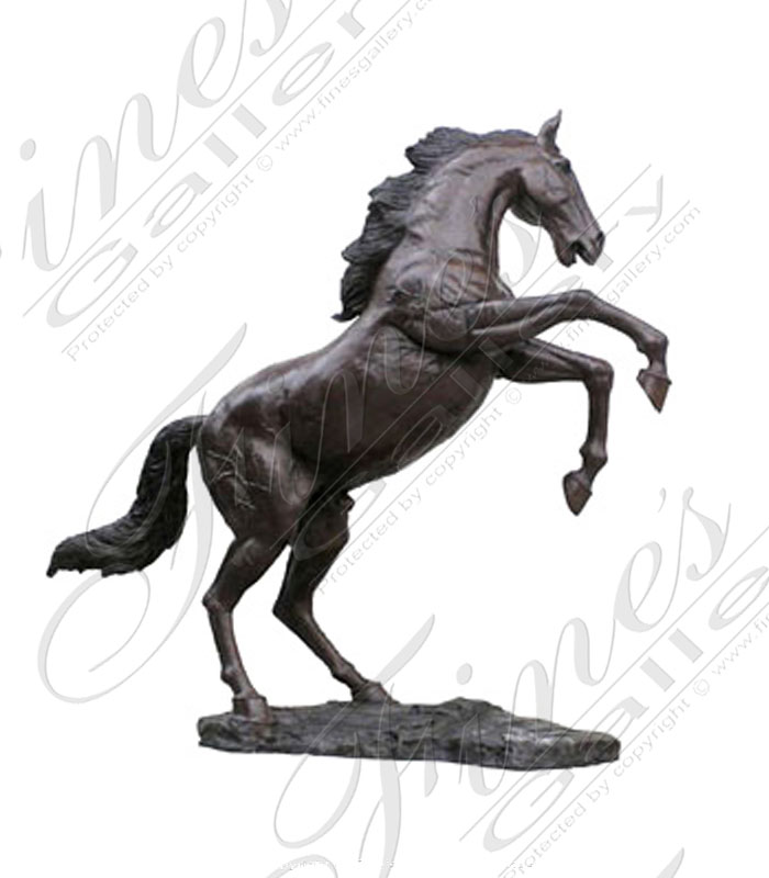 Bronze Statues  - Bronze Mustang Horse - BS-277