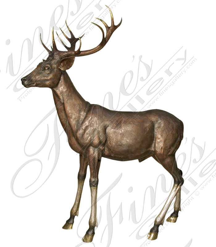 Search Result For Bronze Statues  - Majestic Bronze Stag - BS-1218