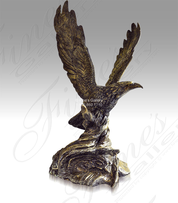 Bronze Statues  - Bronze Eagle Statue - BS-1356