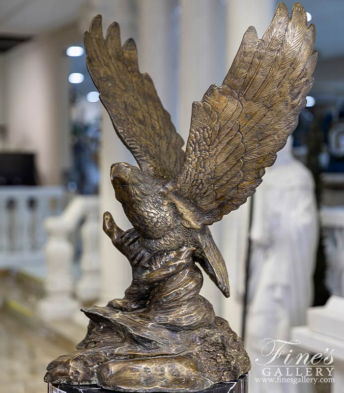 Bronze Statues  - Cast Iron Eagle Statue - BS-1348