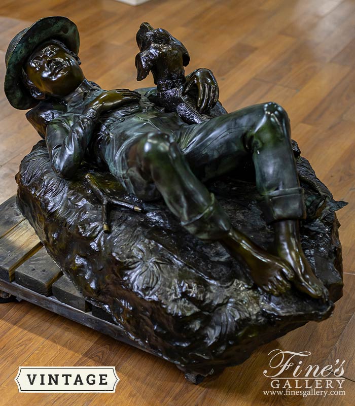 Bronze Statues  - Boys Best Friend - BS-1360