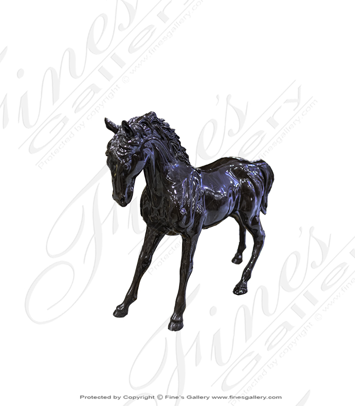 Bronze Statues  - Three Horses Bronze Statue - BS-119