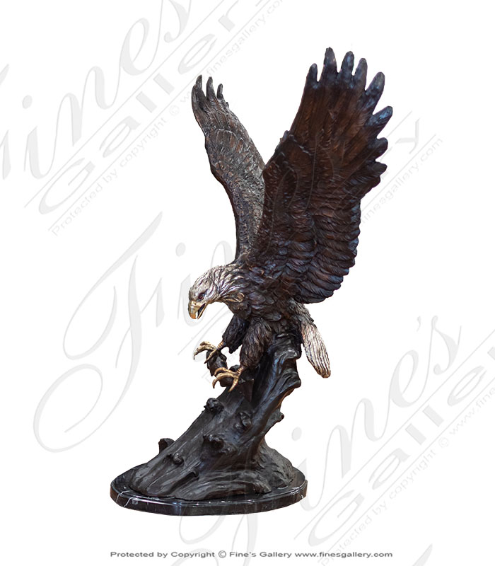 Bronze Statues  - Bronze Bird Of Prey Statue - BS-1207