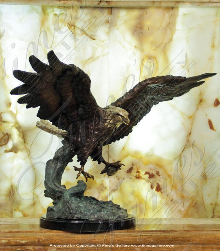 Bronze Statues  - Cast Iron Eagle Statue - BS-1348