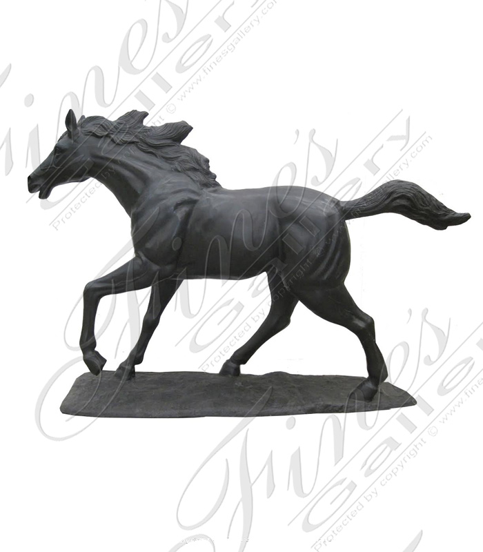 Bronze Statues  - Four Rearing Bronze Horses - BS-1412