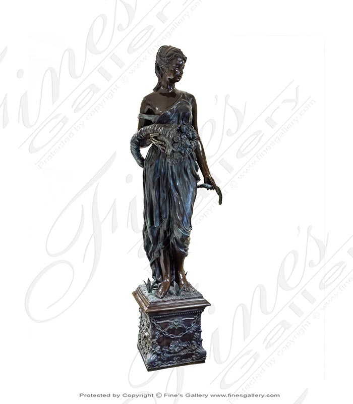 Bronze Statues  - Fall Harvest Beauty - BS-1600