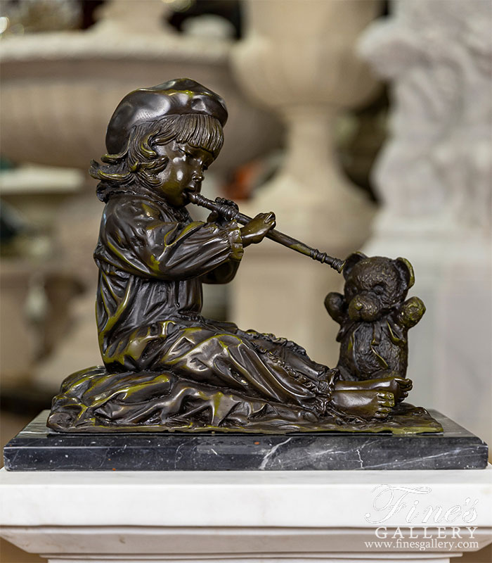 Bronze Statues  - Young Flutist - BS-1610