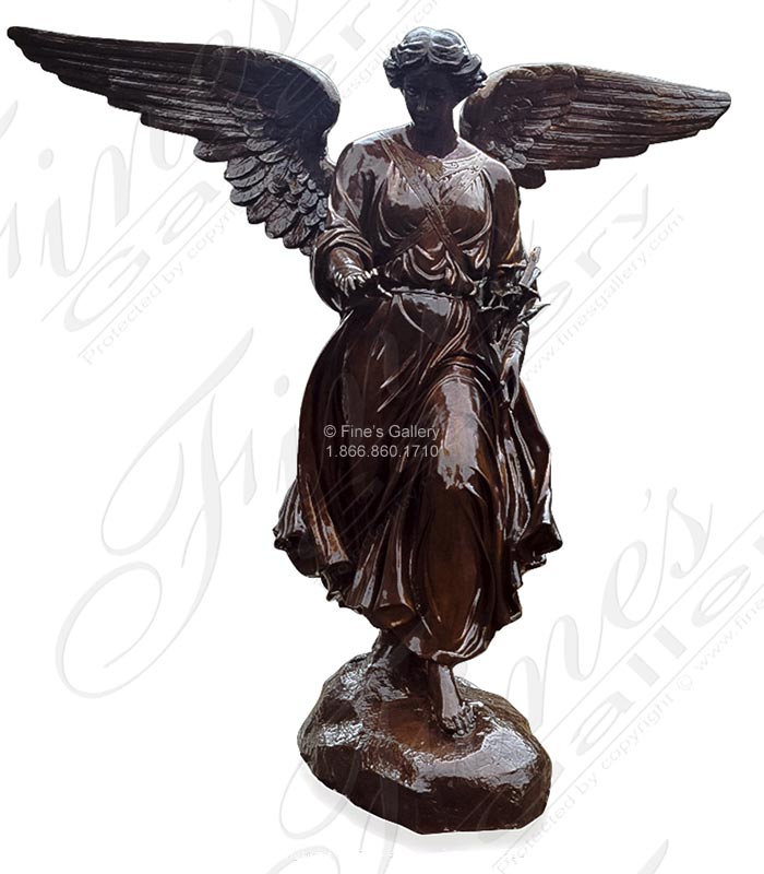 Bronze Statues  - Bronze Angel Monument - BS-1648