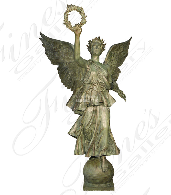 90 Inch Tall Bronze Angel Statue