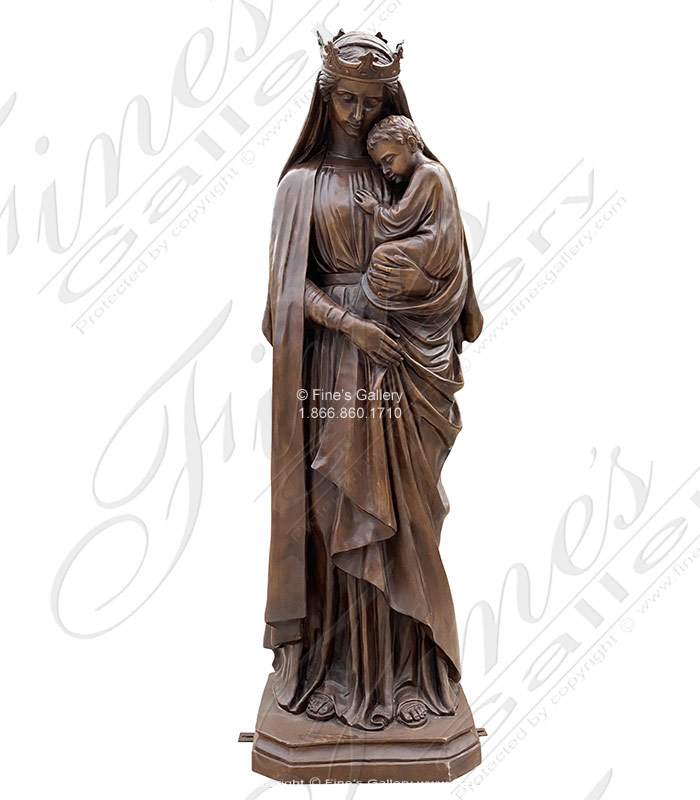 St Mary with Baby Jesus in Bronze