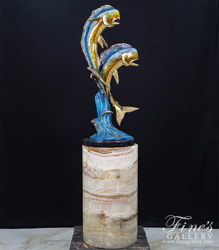 Bronze Statues  - Mahi Mahi Bronze Statue - BS-1692