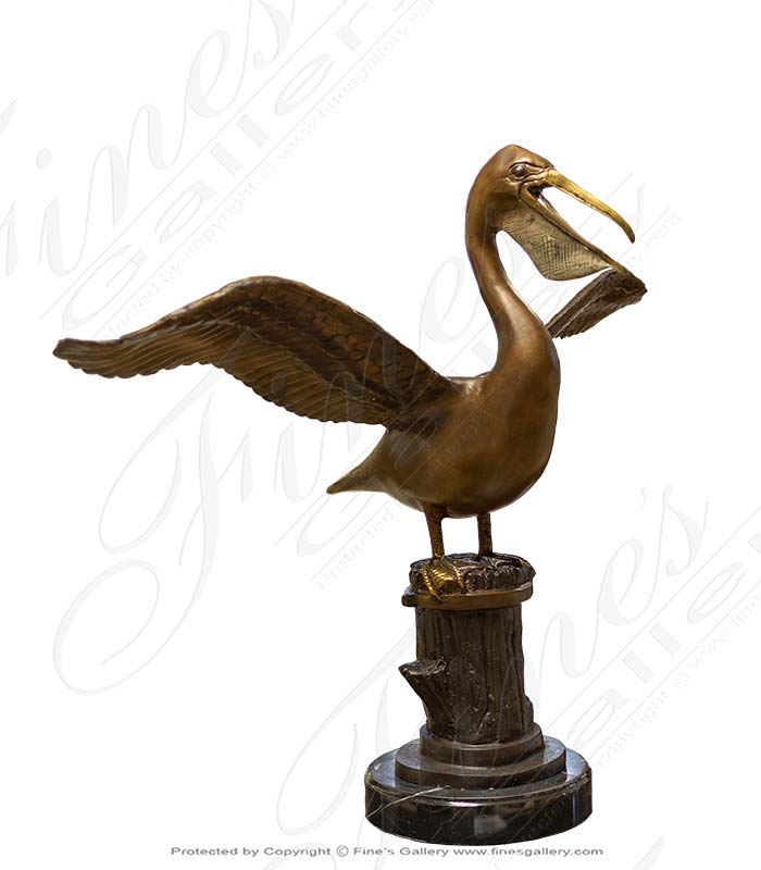 Bronze Statues  - Bronze Pelican Statue  - BS-1696