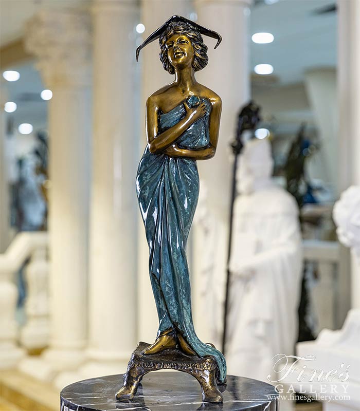 Bronze Statues  - Bathing Miradi Female Statue - BS-217