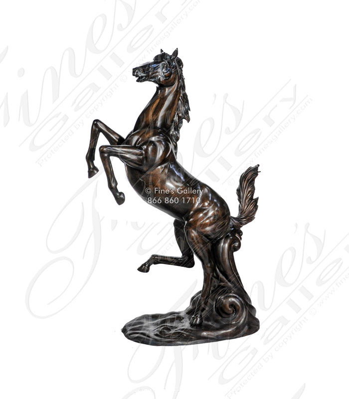 Search Result For Bronze Statues  - Bronze Wild Stallion - BS-1163