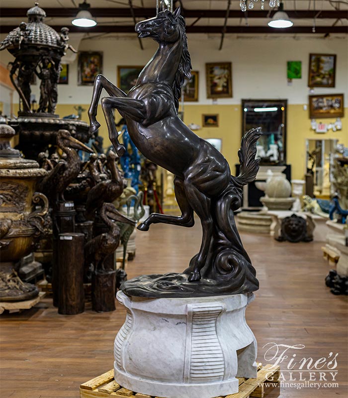 Bronze Statues  - Three Horses Bronze Statue - BS-119