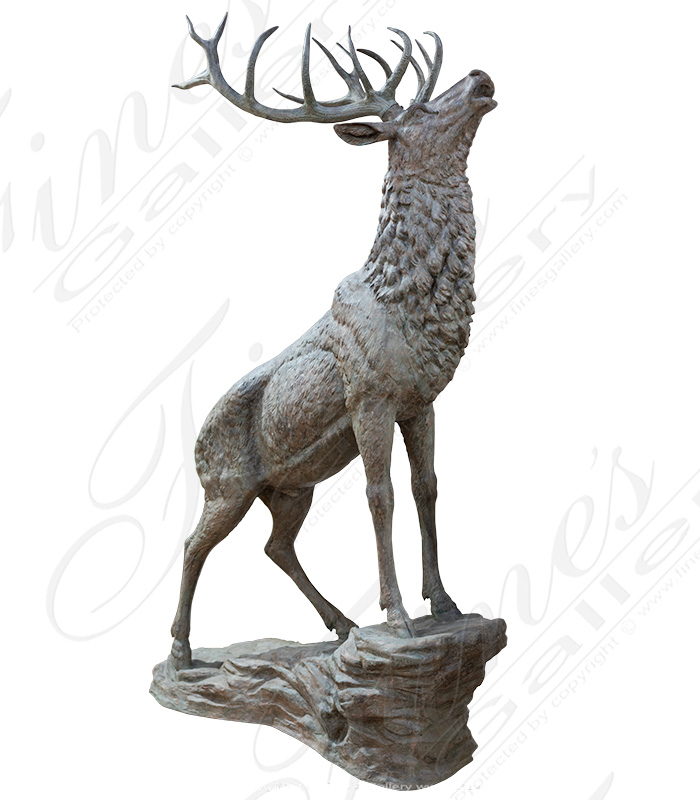 Bronze Statues  - Majestic Bronze Deer - BS-1214