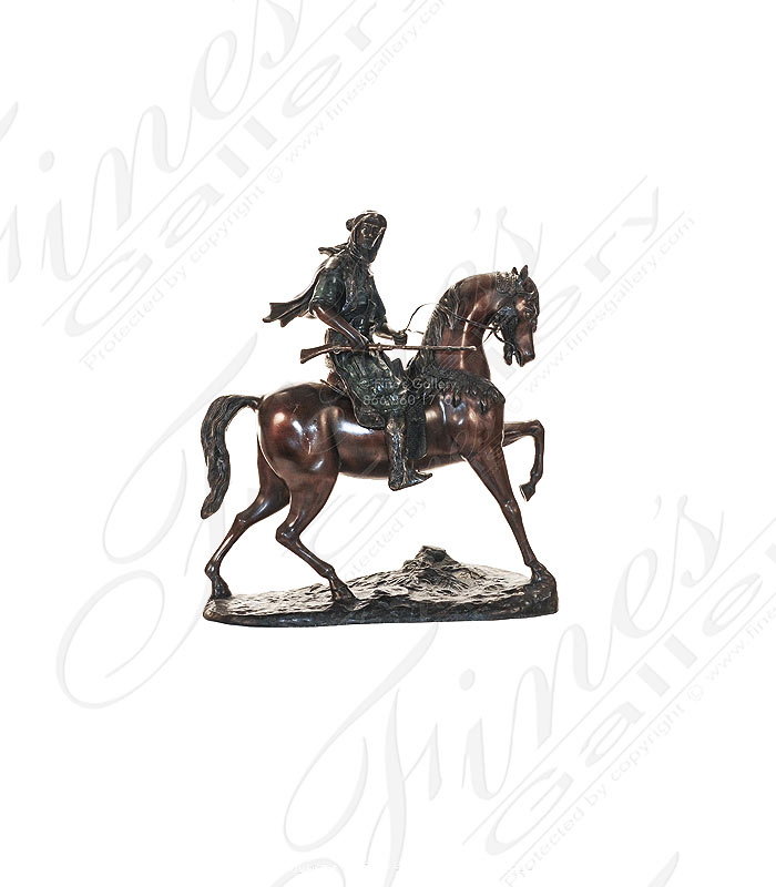 Bronze Statues  - Regal Bronze Horse Statue - BS-1374