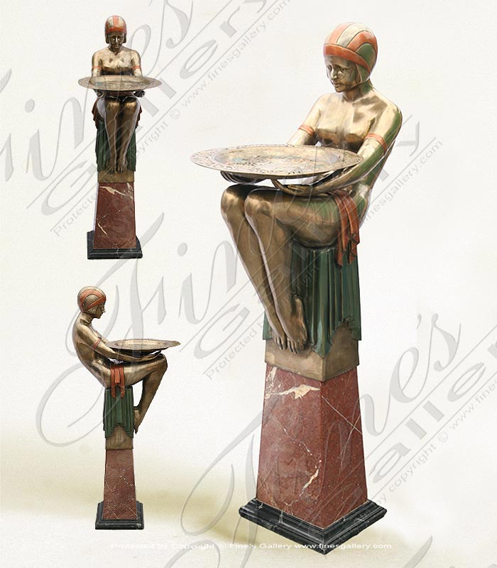 Search Result For Bronze Planters  - Gold Colored Bronze Vase - BP-1187