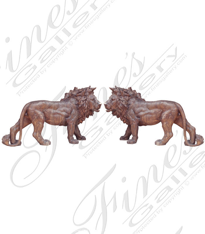 Bronze Statues  - Twin Lions - BS-651