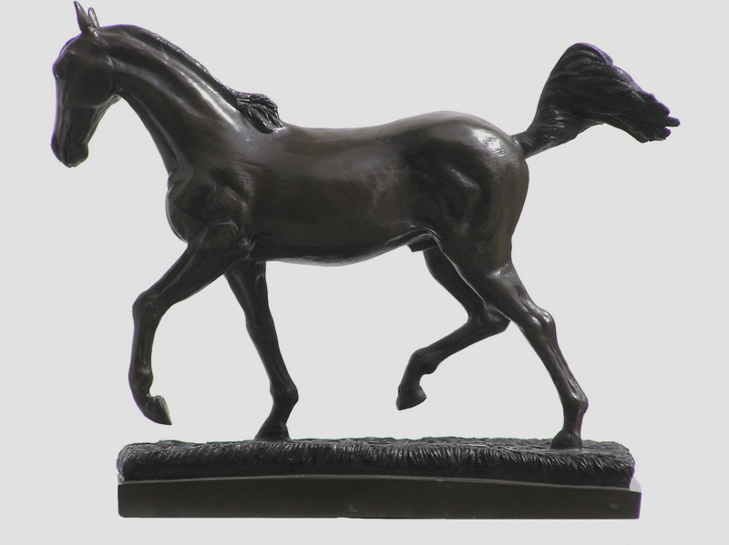 Bronze Statues  - Happily Galloping Horse In Bronze - BS-748