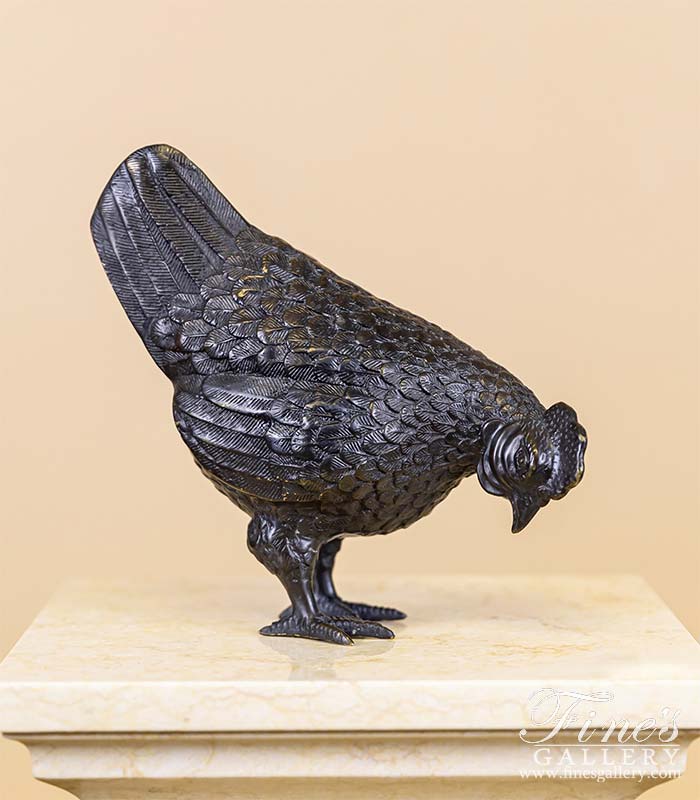 Bronze Statues  - Bronze Chicken Statue - BS-828