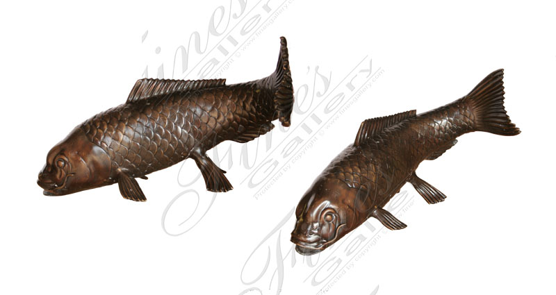 Bronze Statues  - Realistic Bronze Fish - BS-864
