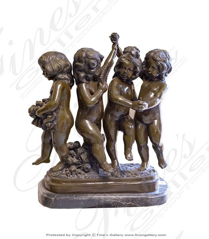 Bronze Statues  - Fairy Children Bronze Statue - BS-901