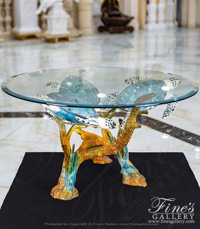 Search Result For Bronze Tables  - Bronze Sea Turtle Table Base - BT-170