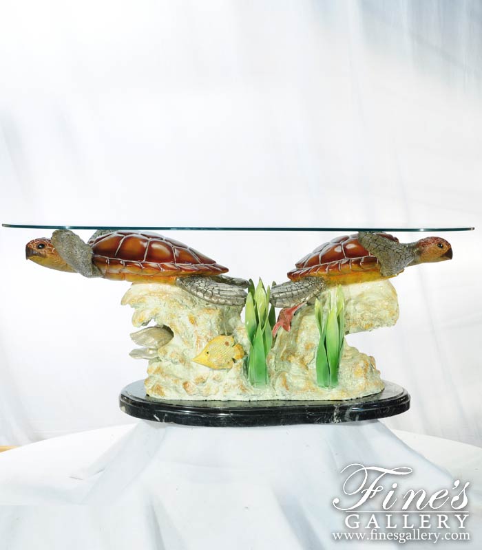 Bronze Tables  - Bronze Sea Turtle Table Base - BT-170