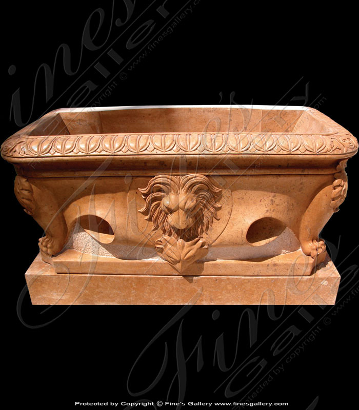 Marble Kitchen and Baths  - Orange Alicante Tub - KB-023