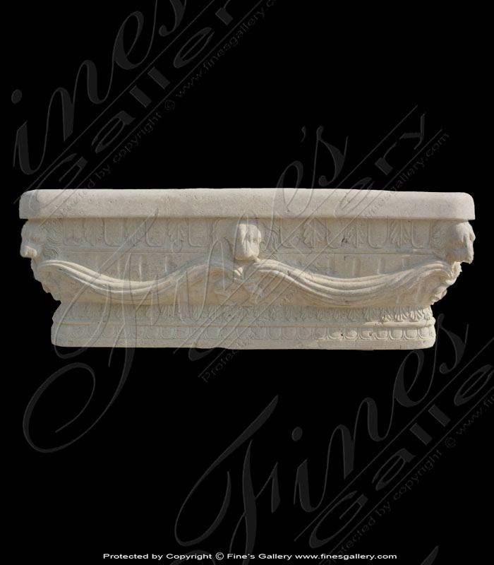 Marble Kitchen and Baths  - Ornate Lion Head Marble Tub - KB-036