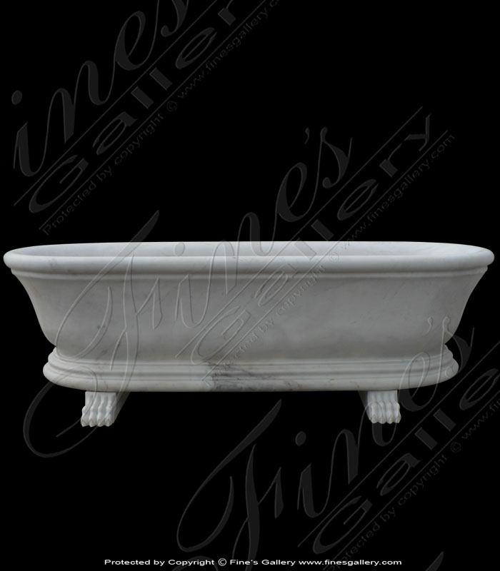 Marble Kitchen and Baths  - White Carrara Tub - KB-046