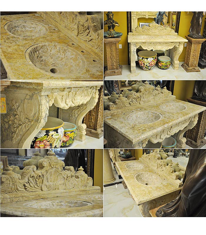 Search Result For Marble Kitchen and Baths  - Antique Marble Sink - KB-053