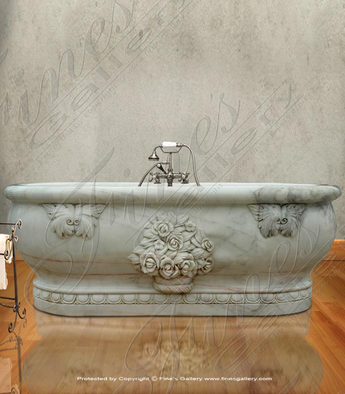 Marble Kitchen and Baths  - Rose Bouquet Bath - KB-109