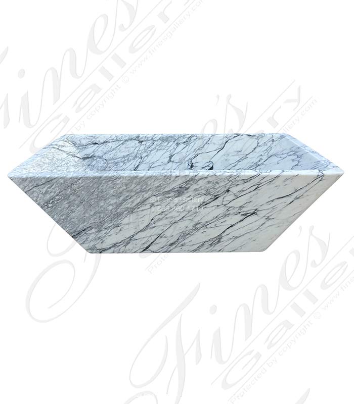 Marble Kitchen and Baths  - Exotic Arabascato Marble Tub - KB-342