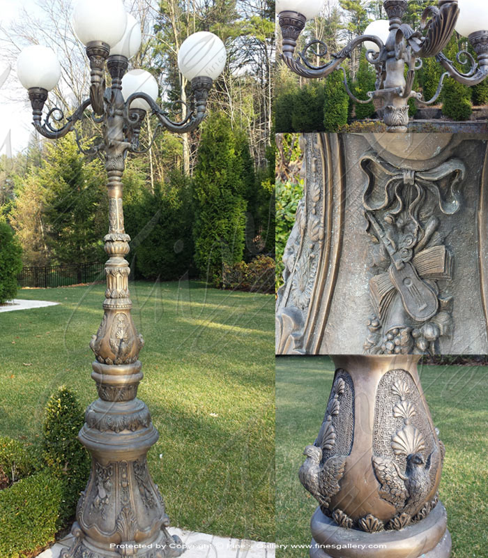 Lighting Lamposts  - Bronze Lamp Post - LMP-001