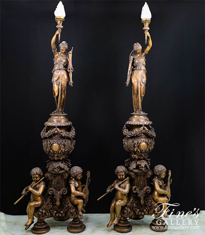 Lighting Lamposts  - Ornate Bronze Lampost - LMP-002