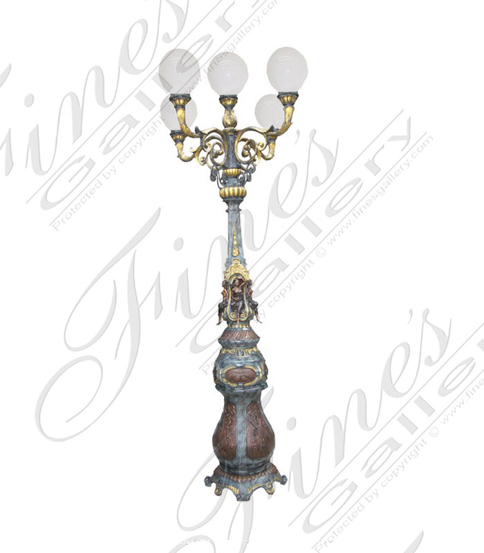 Lighting Lamposts  - Euro Bronze Lampost - LMP-031