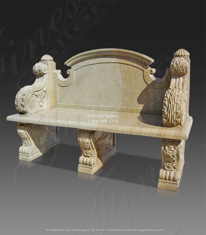 Marble Benches  - Decorative Fine Marble Bench - MBE-645