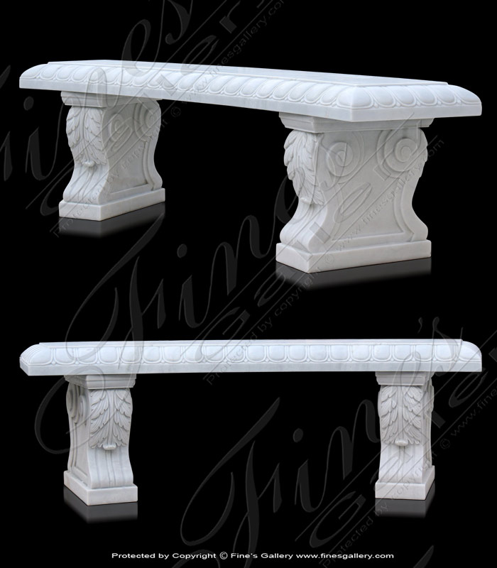 Search Result For Marble Benches  - Curved Marble Bench - MBE-379