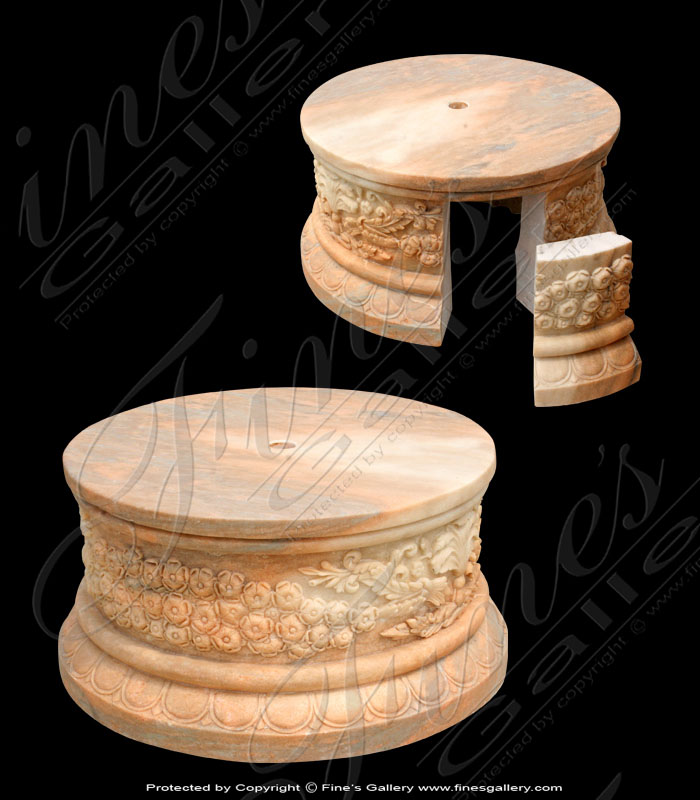 Marble Bases  - Circular Marble Base - MBS-045