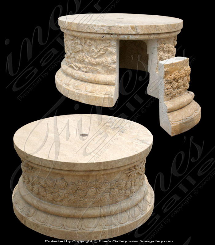 Marble Accessories  - Antique Marble Base - MBS-047