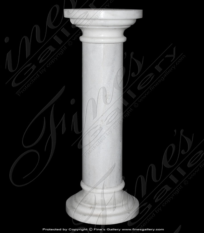 Marble Bases  - White Marble Column Base - MBS-057