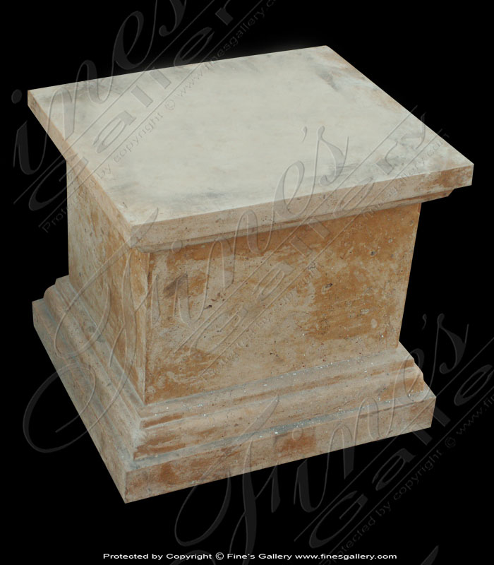 Marble Bases  - Short Square Marble Base - MBS-083