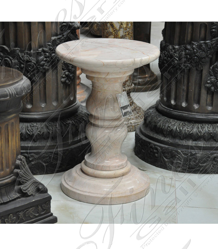 Marble Bases  - Ruschita Rosa Marble Base - MBS-106