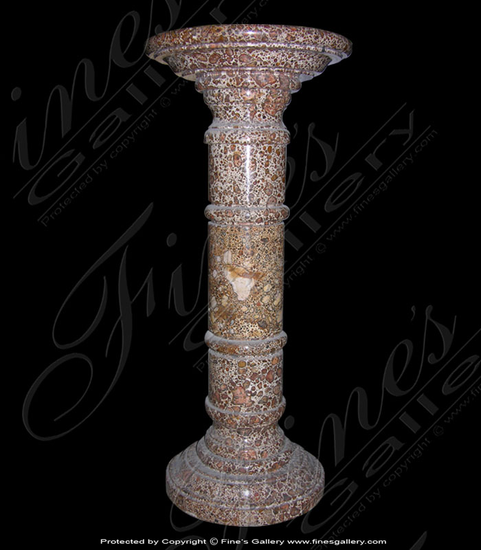 Marble Bases  - Speckled Brown Marble Base - MBS-125