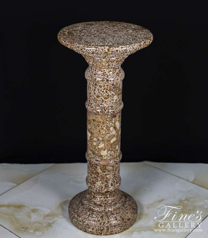 Marble Bases  - Speckled Brown Marble Base - MBS-125